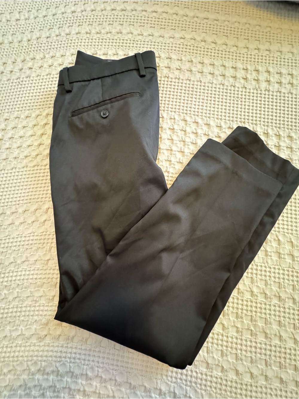 DKNY Men's Black Dress Pants - Sleek Straight Leg